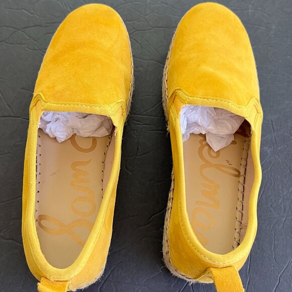 Women Sam Edelman yellow Suede platform slip On Sneakers - Picture 2 of 10